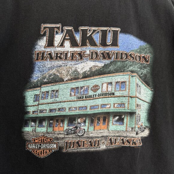 Harley-Davidson Taku Juneau Alaska Graphic Black T-Shirt, XL - Picture 5 of 7